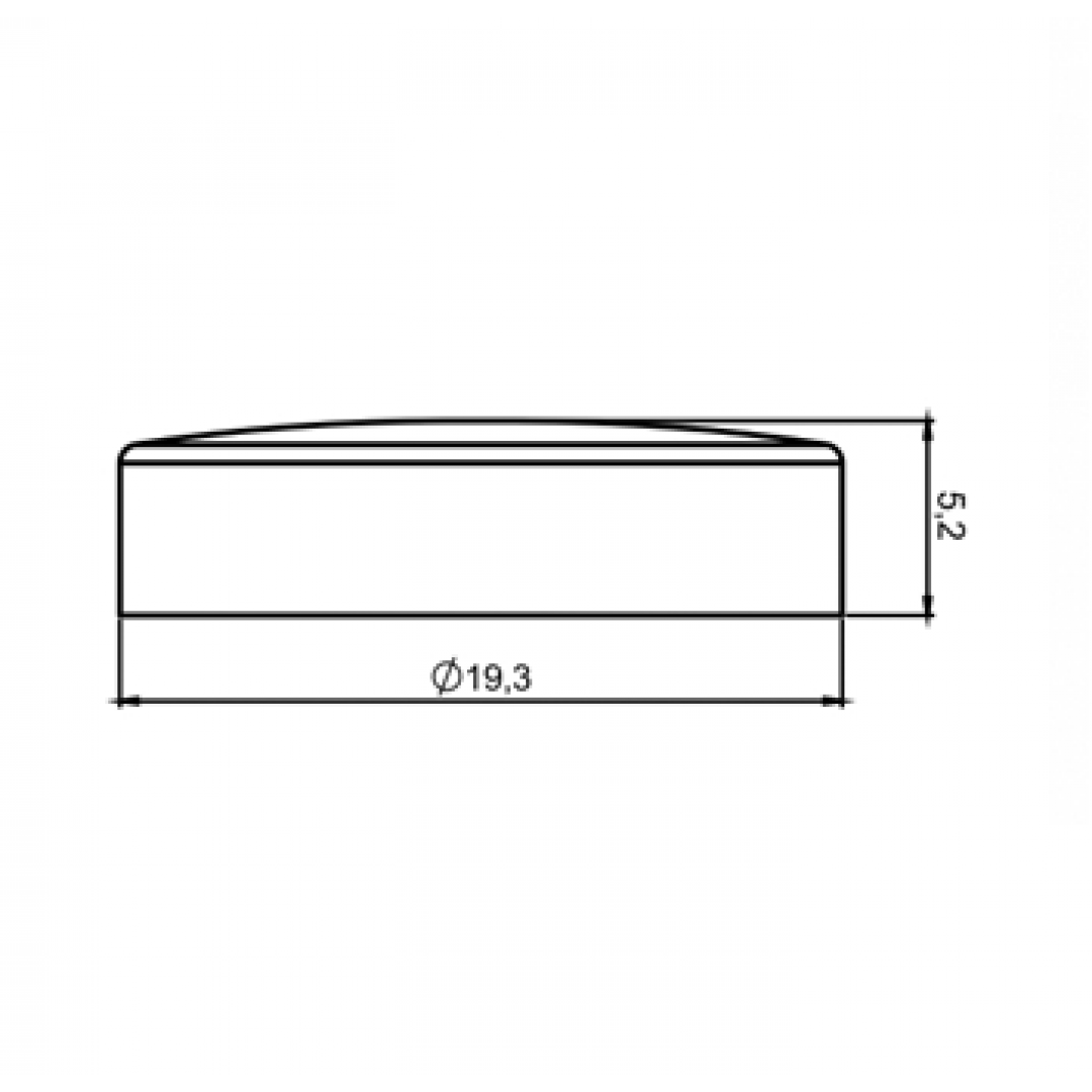Acabamento Cabeça Chata ZAMAC Para Espelho, Vidro Ou Painel - Imagem 2