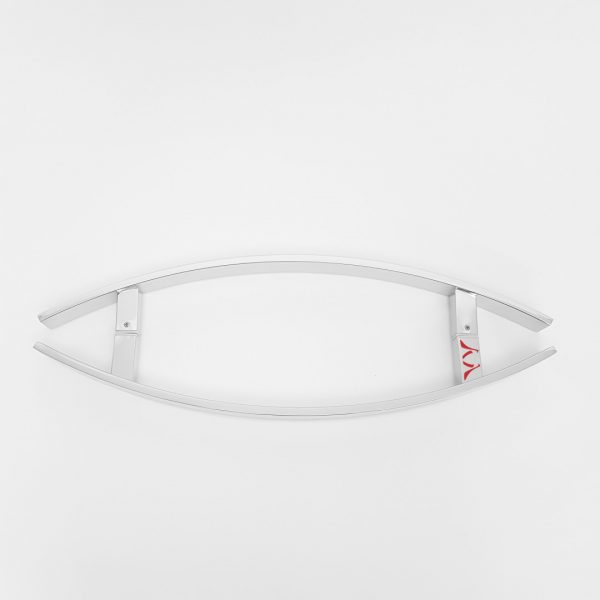 Puxador Inox Barra Chata Curvo 45cm a 80cm para Portas e Portões -Espessura 30mm - Imagem 4