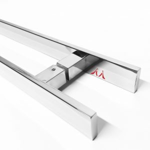 Puxador Inox Barra Chata 30cm x20 para Portas e Portões -Espessura 25mm