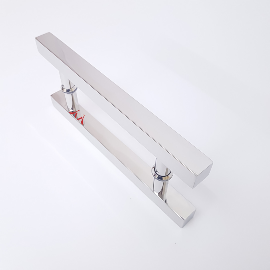 Puxador Inox Quadrado Para Portas E Portões -Espessura 30mm - 60cm e 80cm (Detalhes no Anúncio) - Imagem 4