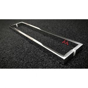 Puxador Inox Retangular U para Portas e Portões -Espessura 30x15mm - 30cm a 60cm (Detalhes no Anúncio)