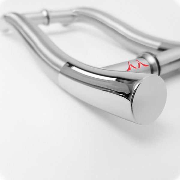 Puxador Inox Tubular Em S com Meio Escovado Para Portas E Portões -Espessura 32mm - 50cm e 60cm (Detalhes no Anúncio) - Imagem 3