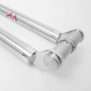 Puxador Inox Tubular Escovado com Ponta Detalhada Para Portas e Portões - 60cm e 80cm (Detalhes no Anúncio)