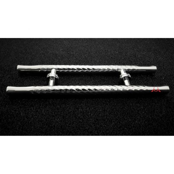 Puxador Inox Tubular Ondulado 60x30cm para Portas e Portões -Espessura 38mm - Imagem 3