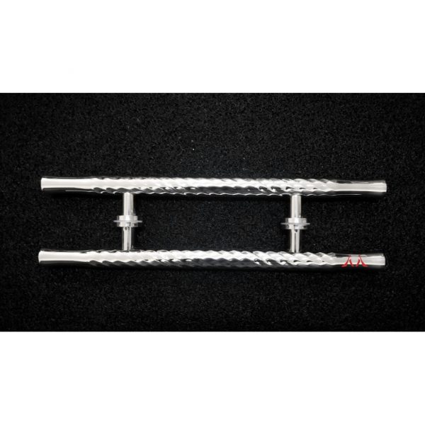 Puxador Inox Tubular Ondulado 60x30cm para Portas e Portões -Espessura 38mm - Imagem 4
