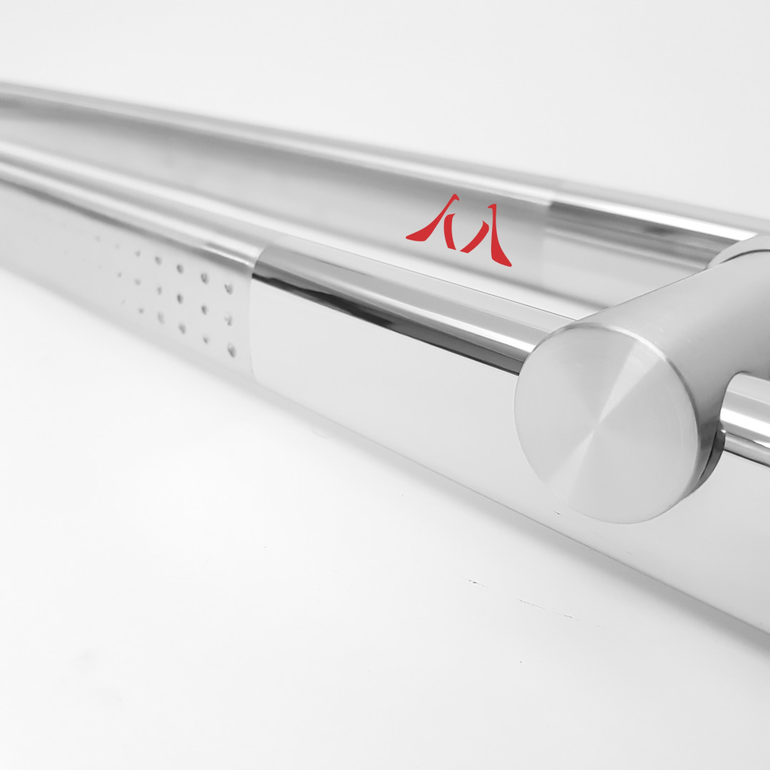 Puxador Inox com Detalhe Escovado para Portas e Portões - de 45cm a 100cm (Detalhes no Anuncio) - Imagem 2