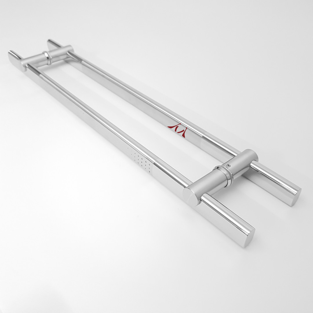 Puxador Inox com Detalhe Escovado para Portas e Portões - de 45cm a 100cm (Detalhes no Anuncio) - Imagem 3