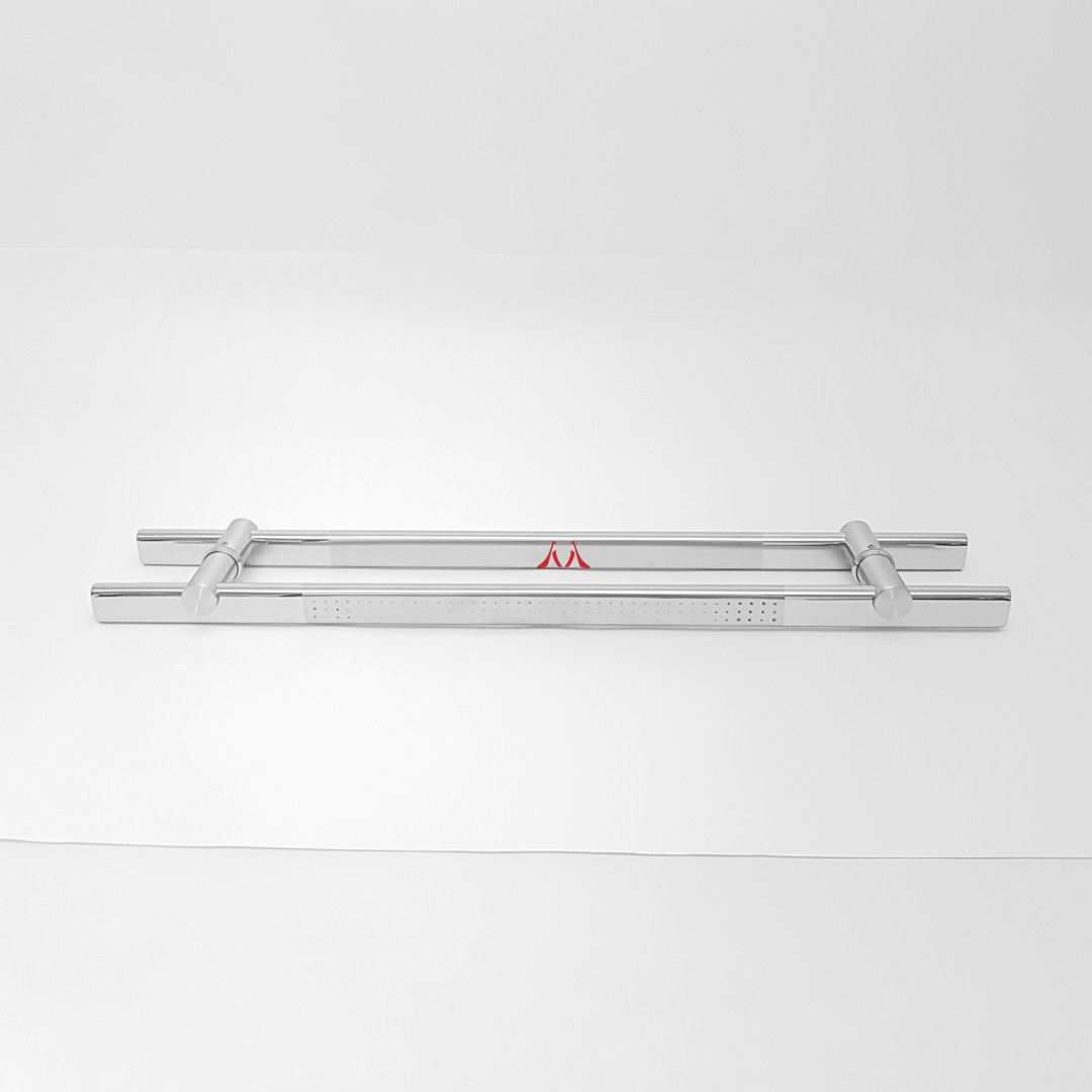 Puxador Inox com Detalhe Escovado para Portas e Portões - de 45cm a 100cm (Detalhes no Anuncio) - Imagem 4