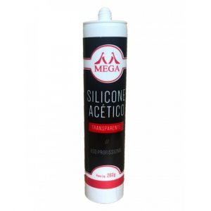Silicone Acético Transparente Incolor Mega 260g