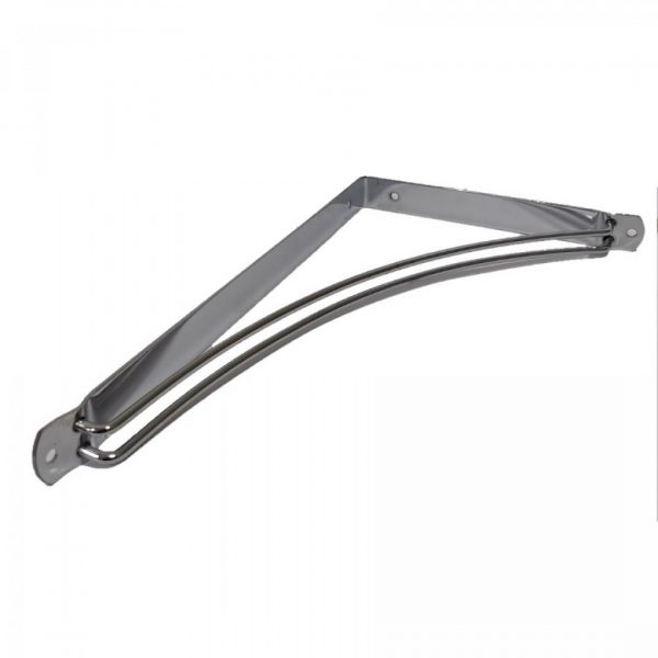 Suporte Prateleira Mão Francesa Inversa Cromada 30x20 Cm - Imagem 4