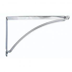 Suporte Prateleira Mão Francesa Inversa Cromada 30x20 Cm
