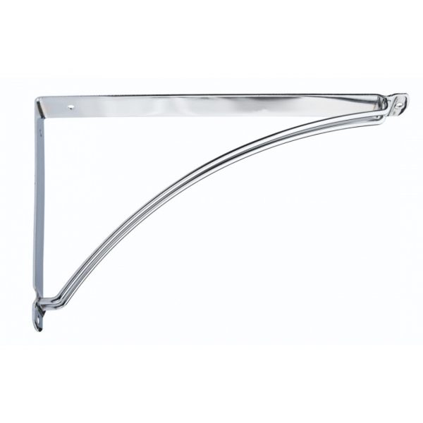 Suporte Prateleira Mão Francesa Inversa Cromada 30x20 Cm